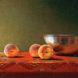   Peaches with Bowl by Bryan Leister