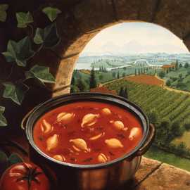   Tomato Pasta Soup by Bryan Leister