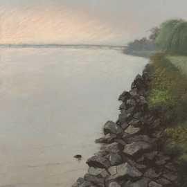 Potomac by Bryan Leister | 18 inches  X 24 inches  | Pastel on Paper